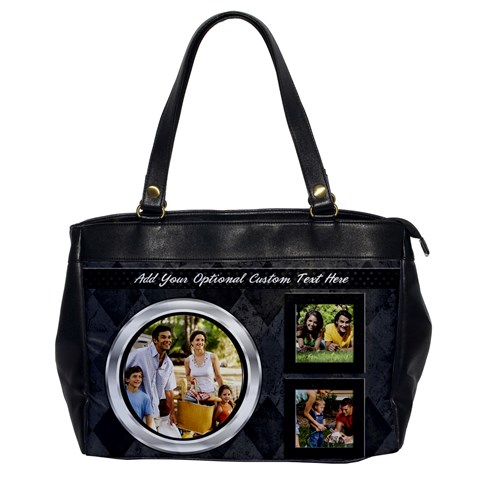 Gray Harlequin Photo Bag By Angela Front