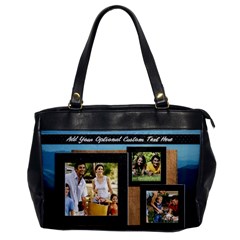 Travel Collage Photo Bag - Oversize Office Handbag