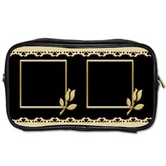 Black and Gold toiletries Bag - Toiletries Bag (One Side)