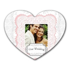 wedding - Heart Mousepad