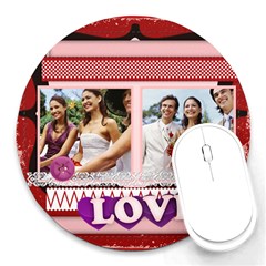 love - Round Mousepad