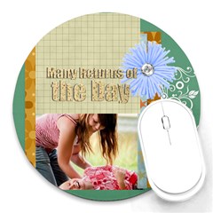 happy birthday - Round Mousepad