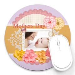 mothers day - Round Mousepad