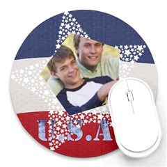 USA - Round Mousepad