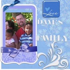 Daves Family - ScrapBook Page 8  x 8 