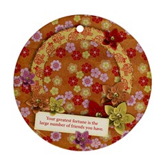 Friends/Beauty/oriental-round ornament (2 sides) - Round Ornament (Two Sides)