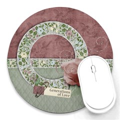 Family/generations-round mousepad