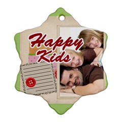 happy kids - Ornament (Snowflake)