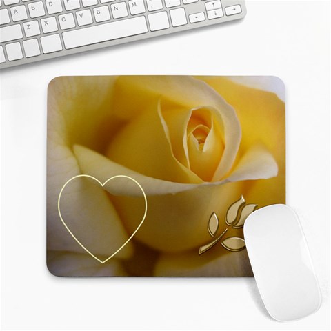 My Yellow Rose Mouse Pad By Deborah Front