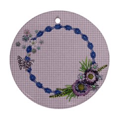 Purple/Heal/Mother-round ornament (2 sides) - Round Ornament (Two Sides)