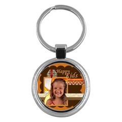 happy kids - Key Chain (Round)