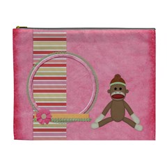Sock Monkey Love XL Cosmetic Bag 1 (7 styles) - Cosmetic Bag (XL)