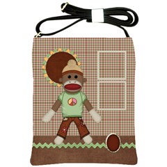 Sock Monkey Sling Bag 1 - Shoulder Sling Bag