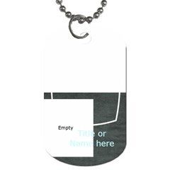 Lets Get Beachy Cattail Tag - Dog Tag (One Side)