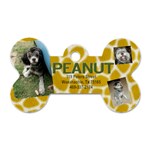 Peanut Dog Tag - Dog Tag Bone (One Side)