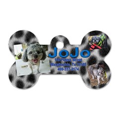 JoJo Dog Tag - Dog Tag Bone (One Side)