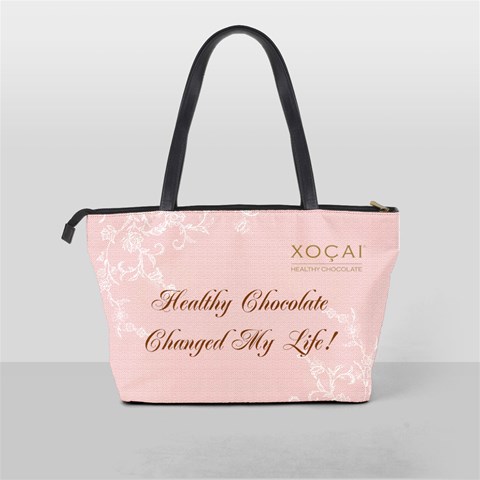 Healthy Chocolate Lge Pink Bag By Lynette Henk Back