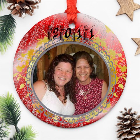 2011 Red Ornament By Kim Blair Front