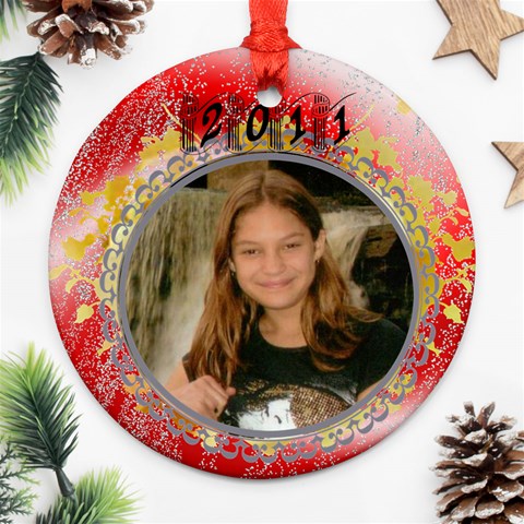 2011 Red Ornament By Kim Blair Back
