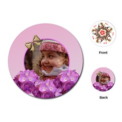 Hydranga Round Playing Card - Playing Cards Single Design (Round) Hydranga Round Playing Card - Playing Cards Single Design (Round)