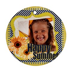 summer - Round Ornament (Two Sides)