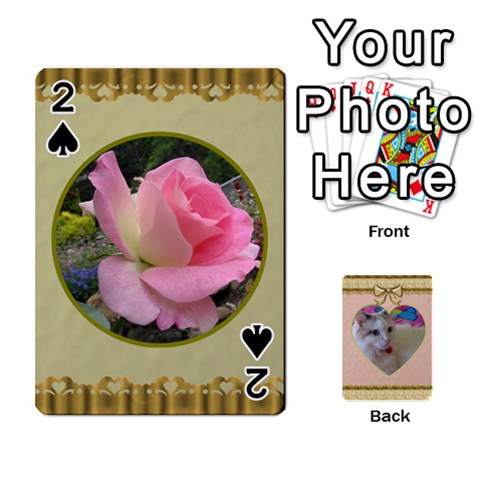 Elegant 54 Card Design By Deborah Front - Spade2