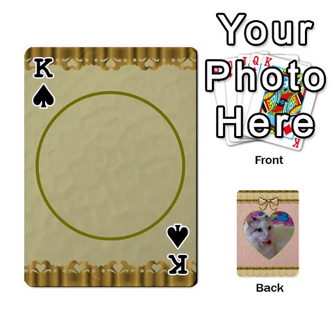 King Elegant 54 Card Design By Deborah Front - SpadeK