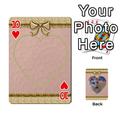 Elegant 54 Card Design By Deborah Front - Heart10