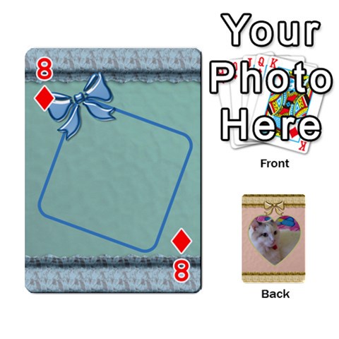 Elegant 54 Card Design By Deborah Front - Diamond8