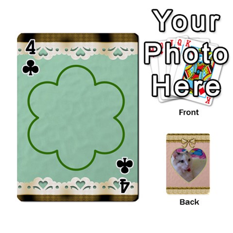 Elegant 54 Card Design By Deborah Front - Club4