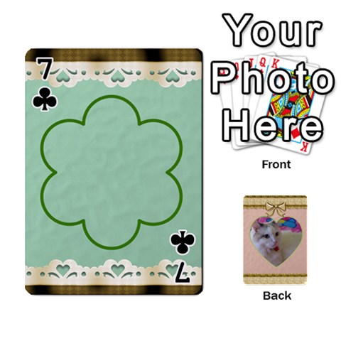 Elegant 54 Card Design By Deborah Front - Club7