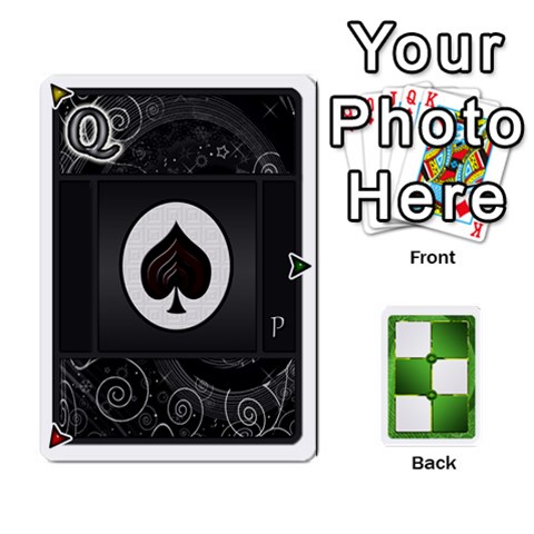 King Piecepack Card Suit Ace To King By Melody Front - HeartK