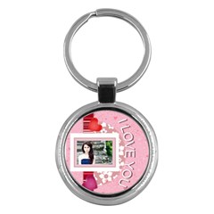 I love you - Key Chain (Round)