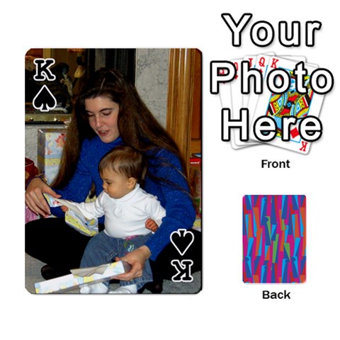 King Photo Playing Cards By Lou Fazio Front - SpadeK