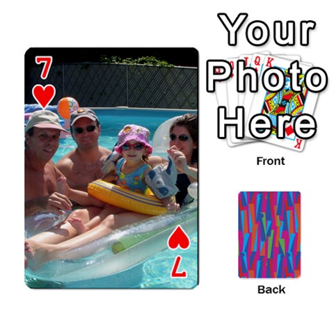 Photo Playing Cards By Lou Fazio Front - Heart7