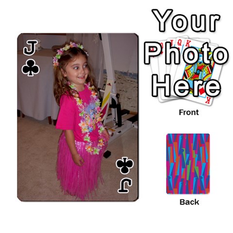 Jack Photo Playing Cards By Lou Fazio Front - ClubJ