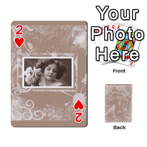 Mocha Batik 54 Design Cards By Catvinnat Front - Heart2