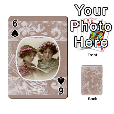 Mocha Batik 54 Design Cards By Catvinnat Front - Spade6