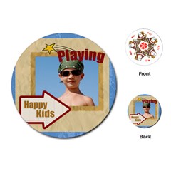 play kids - Playing Cards Single Design (Round)
