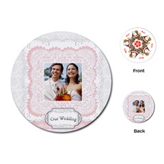 wedding - Playing Cards Single Design (Round)