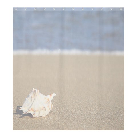 Day At The Beach Shower Curtain By Eleanor Norsworthy 58.75 x64.8  Curtain