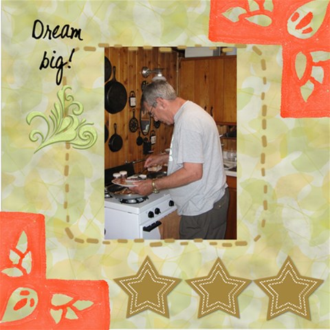 Cook Jim By Marilyn Holtien 8 x8  Scrapbook Page - 1