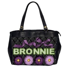 Bronnies laptop bag - Oversize Office Handbag (2 Sides)