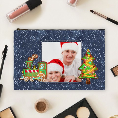 Christmas Cookies Large Cosmetic Bag By Catvinnat Front