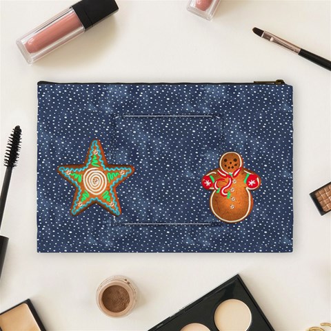 Christmas Cookies Large Cosmetic Bag By Catvinnat Back