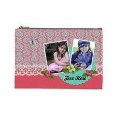 Cosmetic Bag (Large) - Lace and Flowers Cosmetic Bag (Large) - Lace and Flowers