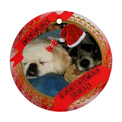 Trucker and Prissy Christmas 2024 - Ornament (Round)