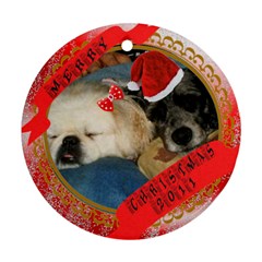 Trucker and Prissy Christmas 2011 - Ornament (Round)