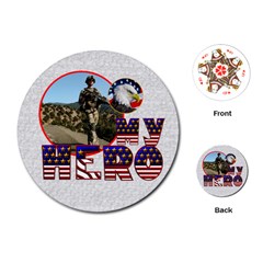 My Hero US Service Round Playing Cards - Playing Cards Single Design (Round)