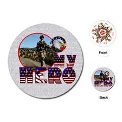 My Hero US Service Round Playing Cards - Playing Cards Single Design (Round) My Hero US Service Round Playing Cards - Playing Cards Single Design (Round)